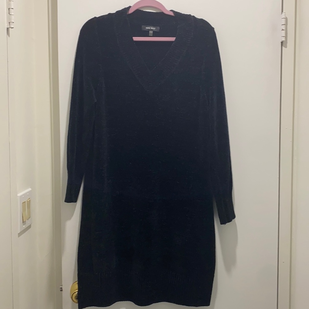 Black Nine West sweater dress
